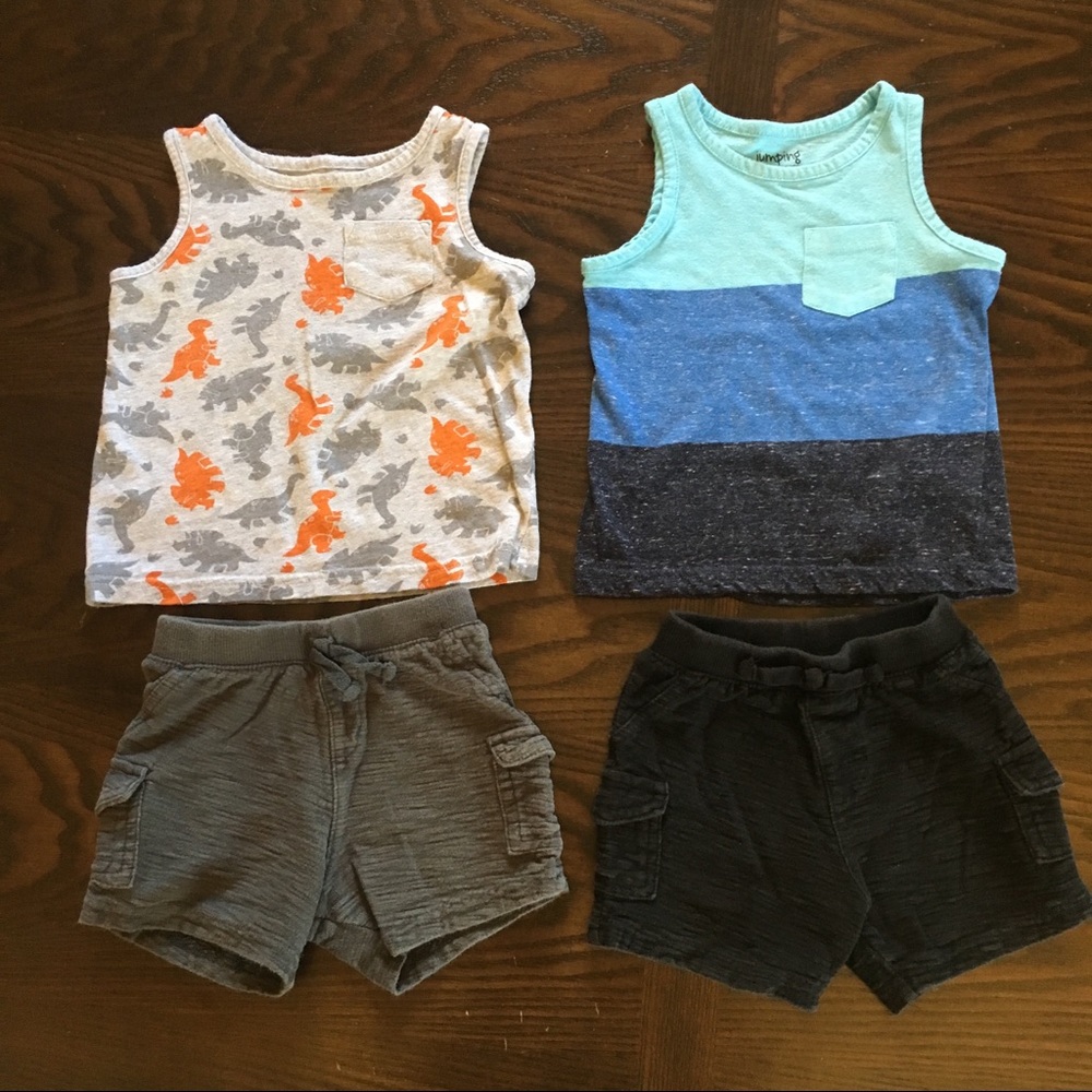 Two Shorts and Tanks 18 Months Jumping Beans GUC